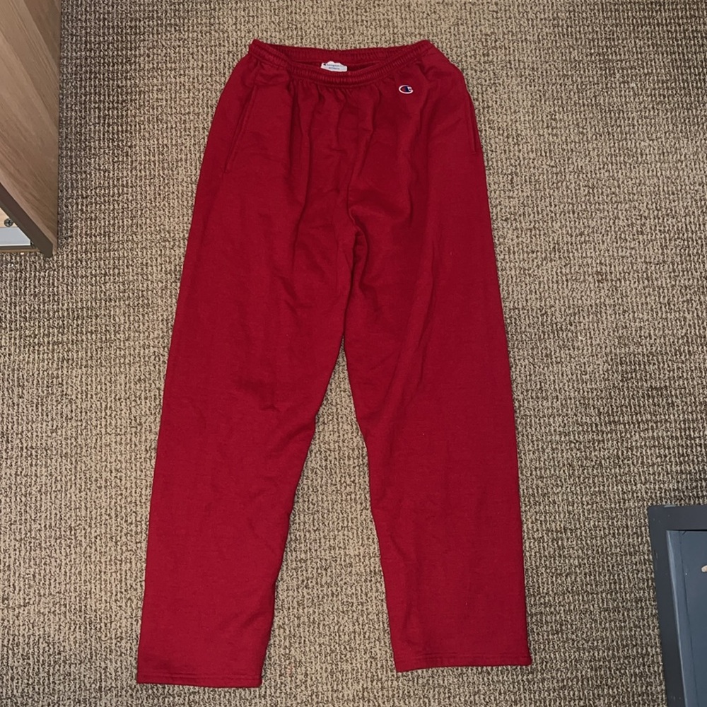 Champion red sweatpants